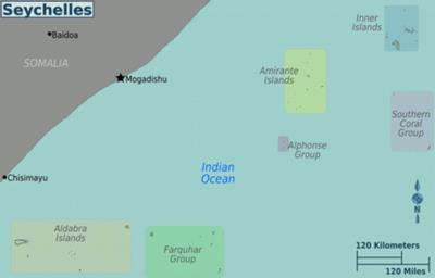 Bản đồ hành chính đất nước Seychelles (Seychelles Map) phóng to năm 2023
