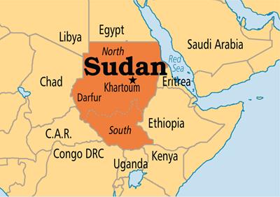 Bản đồ đất nước Sudan (Sudan Map) Khổ lớn, Phóng to (2024