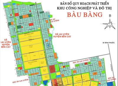 Bản đồ quy hoạch sử dụng đất tại Huyện Bàu Bàng Khổ lớn, Phóng to 2024