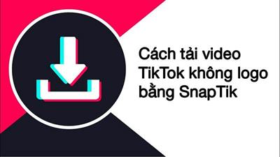 Cách Tải Video Tiktok không có logo bằng SnapTik đơn giản 2024