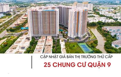 [2024] Giá chuyển nhượng của 25 dự án chung cư tại Quận 9