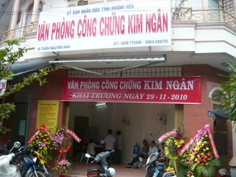 Danh sách văn phòng công chứng tỉnh Khánh Hòa chi tiết