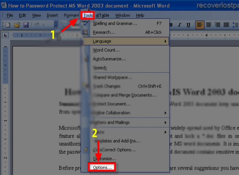 Trên thanh Menu vào thẻ Tools > Options Tại thanh Menu vào thẻ Tools > Chọn Options