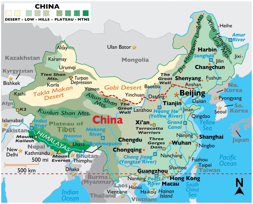 Bản Đồ Trung Quốc (China Map) Khổ Lớn Phóng To Năm 2023