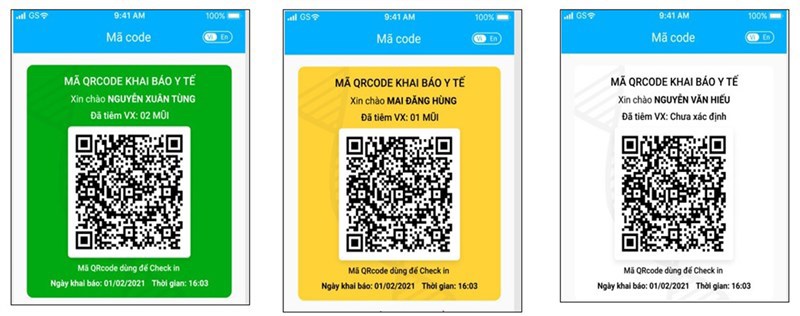 Kết quả tương ứng sau khi khai báo Kết quả tương ứng sau khi khai báo