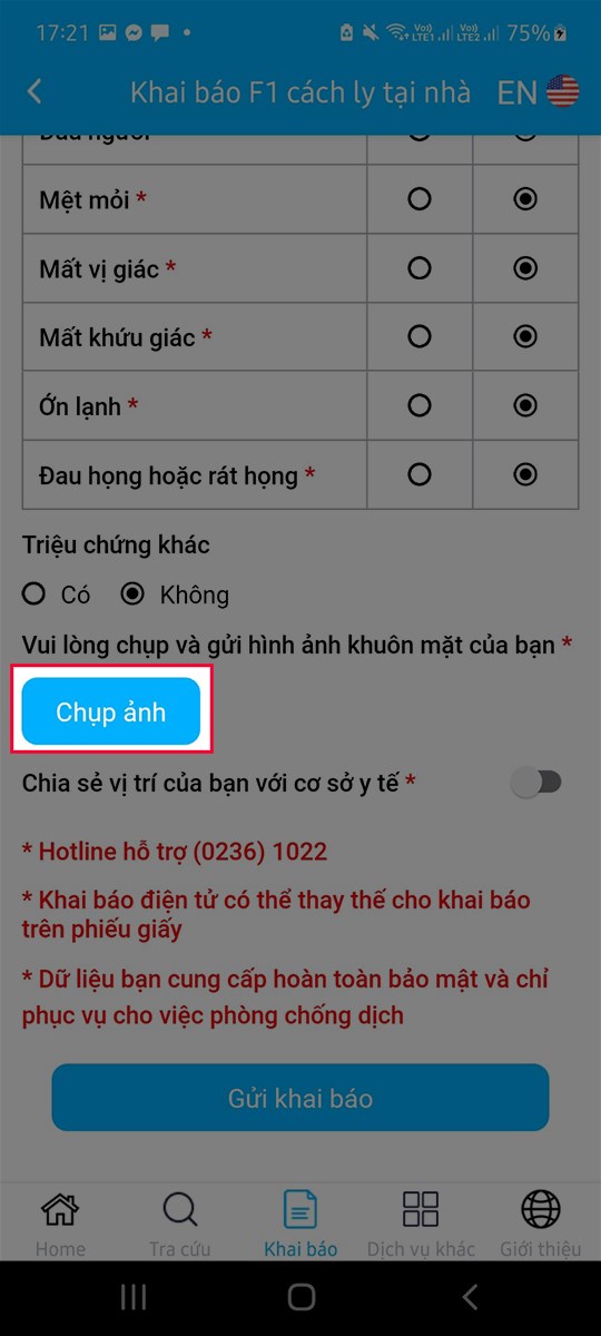 Chụp trực tiếp khuôn mặt của bạn để xác nhận Chụp trực tiếp khuôn mặt của bạn để xác nhận