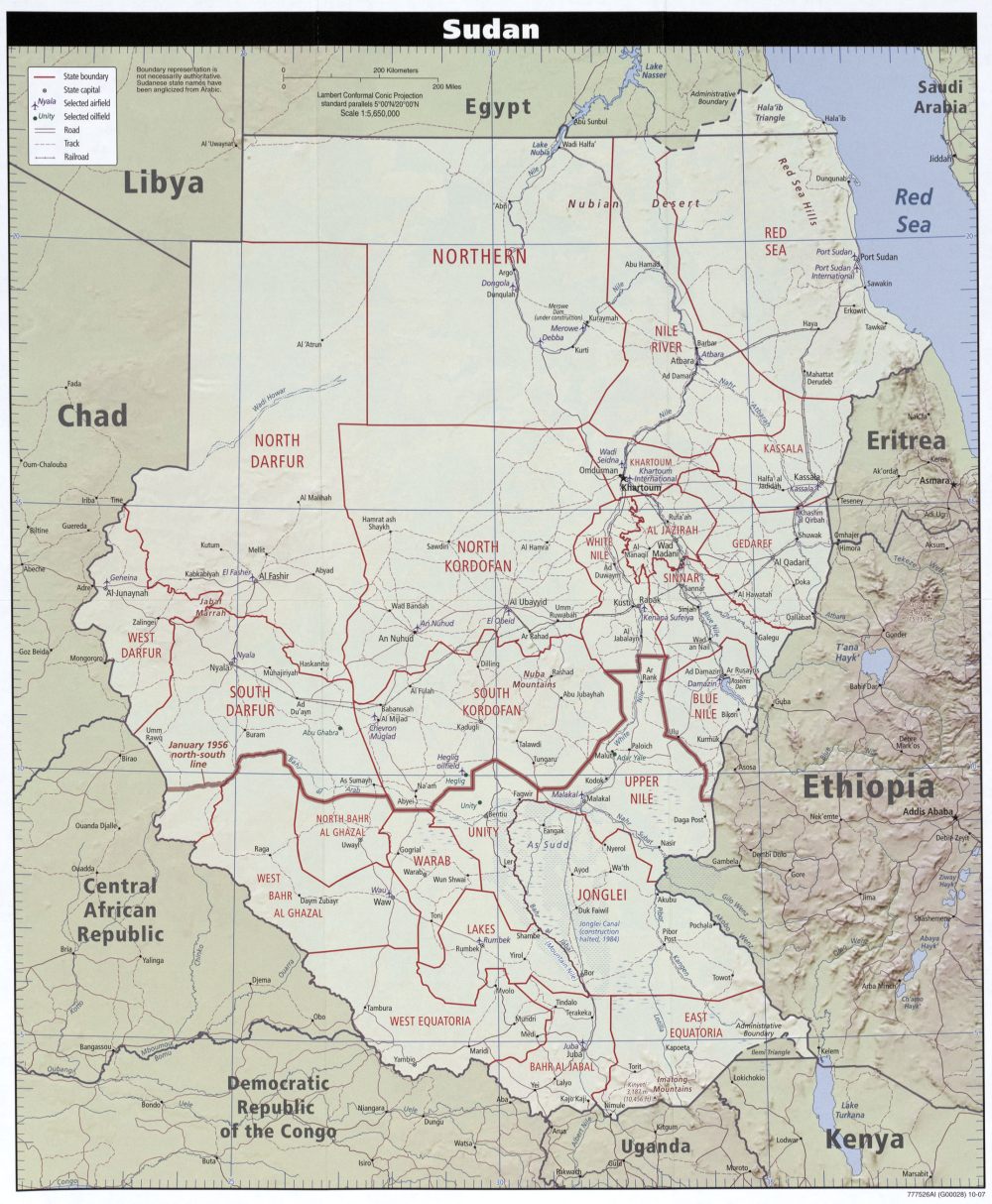 Cập nhật 2023: Bản đồ đất nước Nam Sudan (South Sudan Map) phóng to năm 2023, , Bản đồ