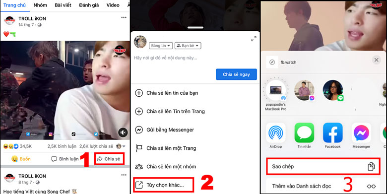 Hình ảnh minh hoạ cách tải video trên facebook về điện thoại iPhone bằng snapsave.app/vn 