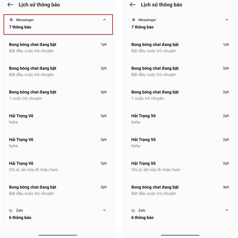 Cách xem tin nhắn đã thu hồi trên Messenger bằng điện thoại Realme