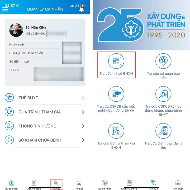 Cách xem mã hộ khẩu online trên VssID