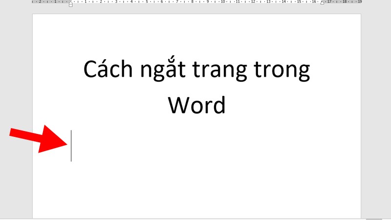 Tiến hành soạn thảo văn bản cho đến khi xuống 1 dòng trống