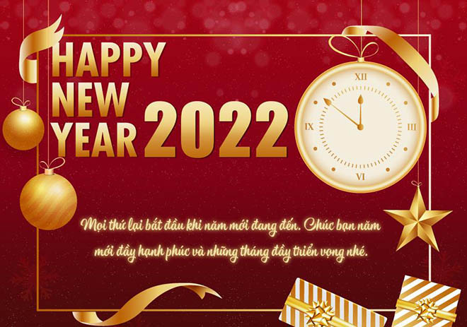 Thiệp chúc mừng năm mới 2022 của Trung Quốc 3