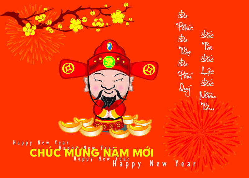 Mẫu thiệp xuân chúc Tết