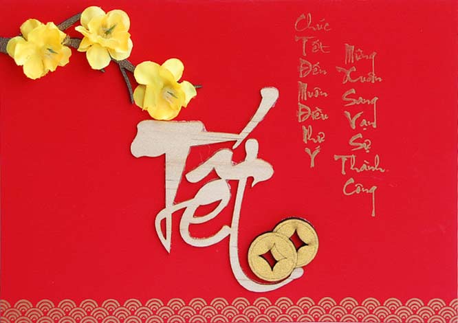 Thiệp xuân 2018