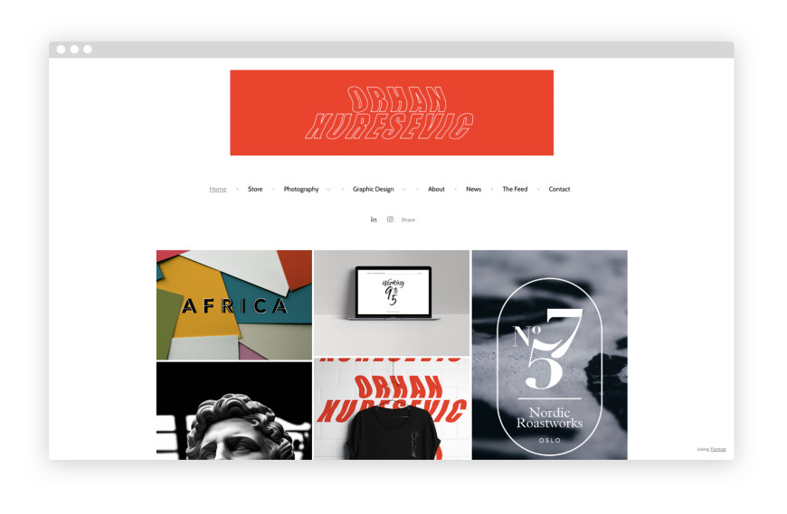 Mẫu portfolio Orhan Kuresevic