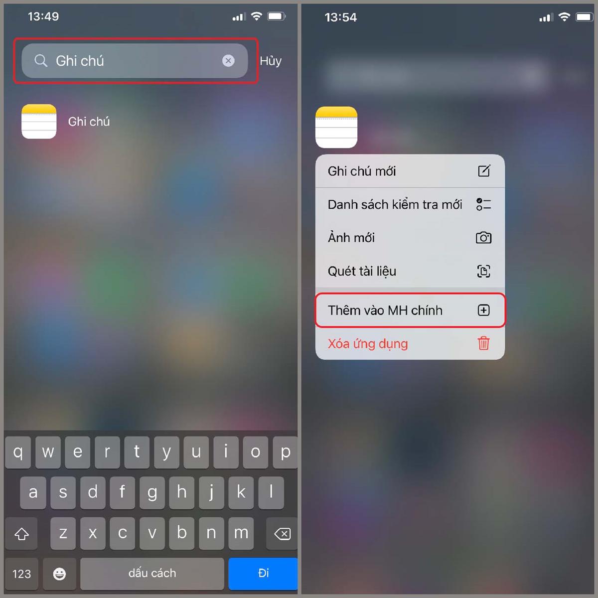 Cách hiện ứng dụng bị ẩn trên iPhone
