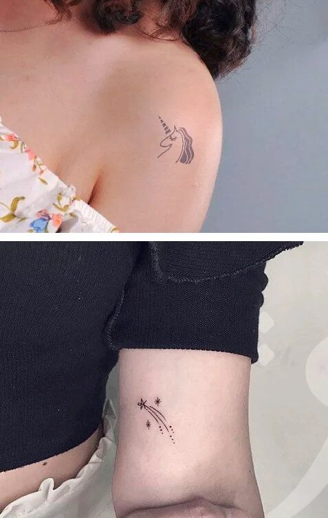 Hình xăm mini ở bắp tay cho nữ đẹp hình 31