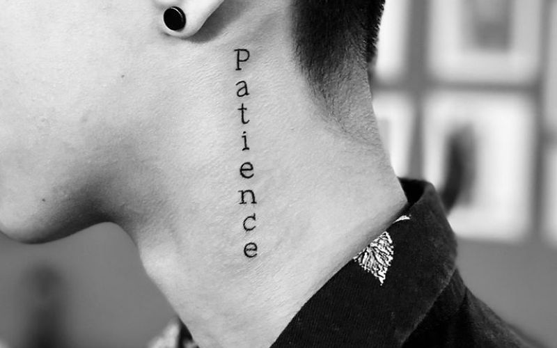 Hình xăm Patience với ý nghĩa mang lại sự kiên nhẫn