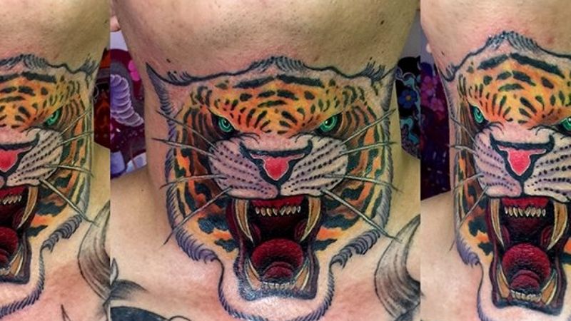 Hình xăm hổ trông rất đẹp mắt và ý nghĩa quyền lực