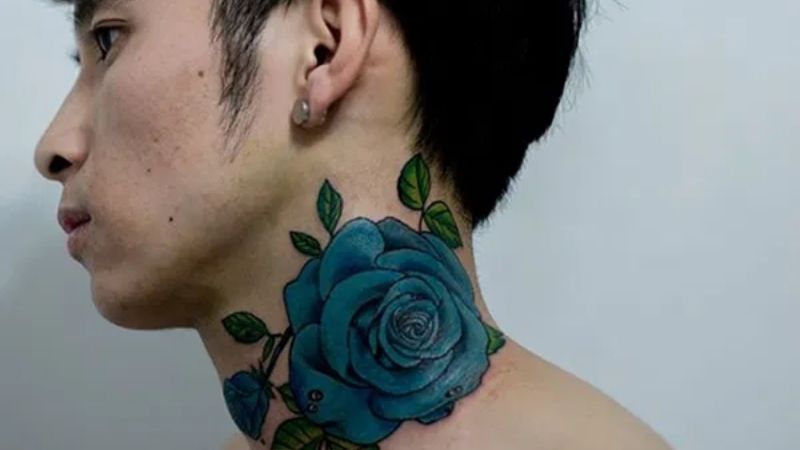 Hoa hồng xanh thể hiện cho sự thầm kín cho nam giới