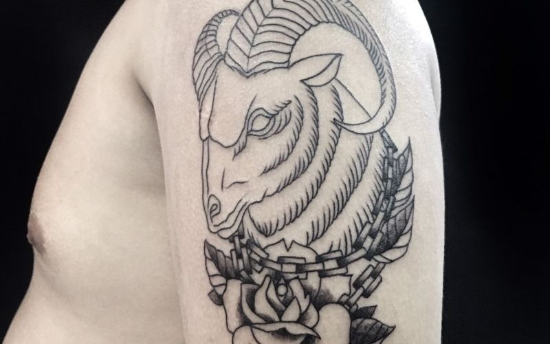Hình xăm Aries cực đẹp đại diện cho sự sinh sôi nảy nở trong tự nhiên