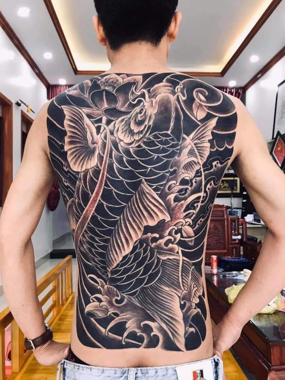 Hình xăm full lưng Nhật cổ  GÀ CON TATTOO UY TÍN TẠO NÊN THƯƠNG HIỆU