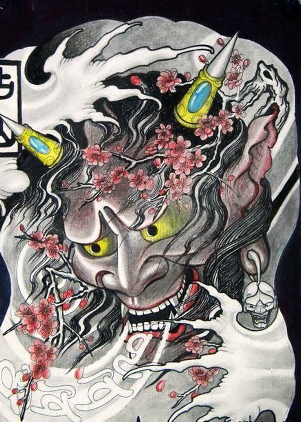 Hình xăm mặt quỷ Yakuza