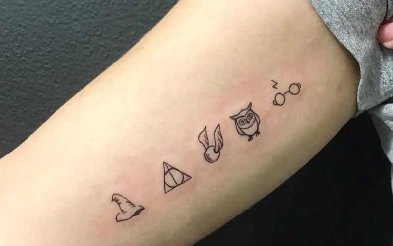 Chuỗi hình xăm cho những ai yêu thích thế giới ma thuật trong bộ truyện Harry Potter
