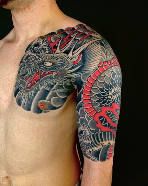Hình xăm Nhật cổ hình rồng