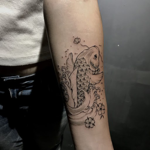 Hình xăm cá chép hoa sen kinh điển trong nghệ thuật tattoo  Học điều hay