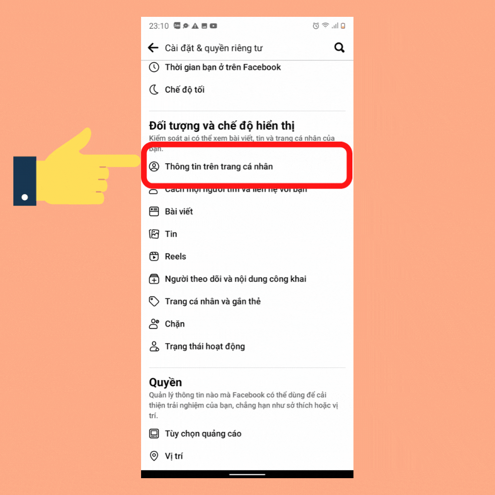 Cách khóa trang riêng tư trên Android bằng cách thay đổi dữ liệu, bước 2