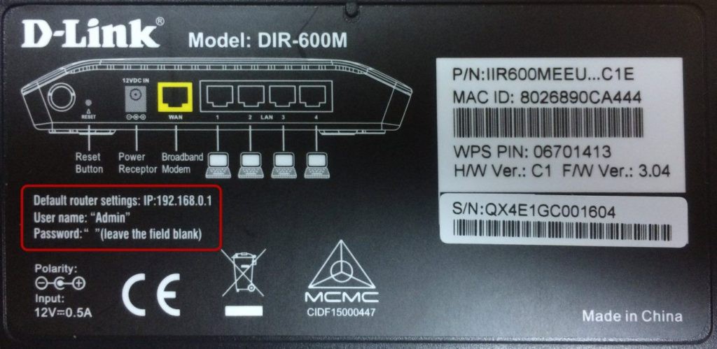 Những thông tin địa chỉ IP, tên người dùng và mật khẩu của modem Wi-Fi được in ở mặt đáy của modem, trên hộp đựng modem.