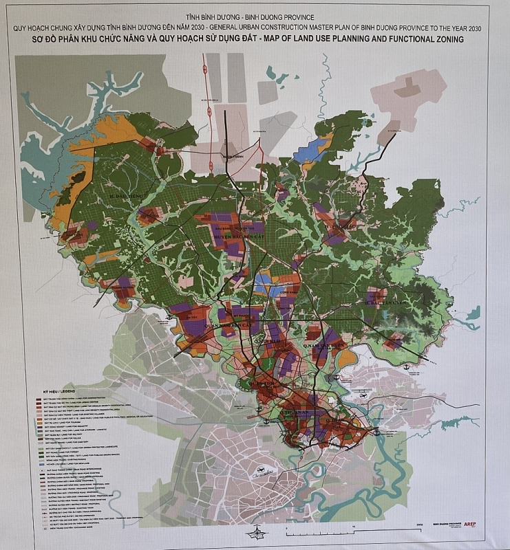 Quy hoạch Bình Dương 2030: 1 trục phát triển, 2 hành lang sinh thái, 3 vành đai kết nối, 4 vùng phát triển