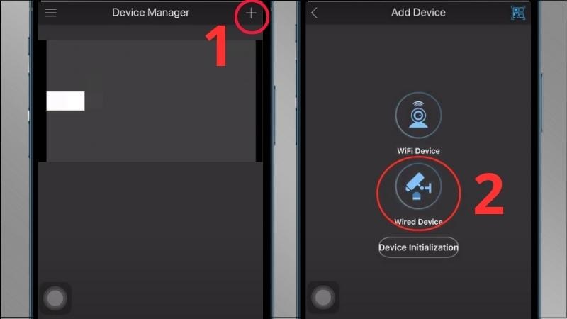 Chọn dấu cộng > Chọn Wired Device Chọn dấu cộng > Chọn Wired Device