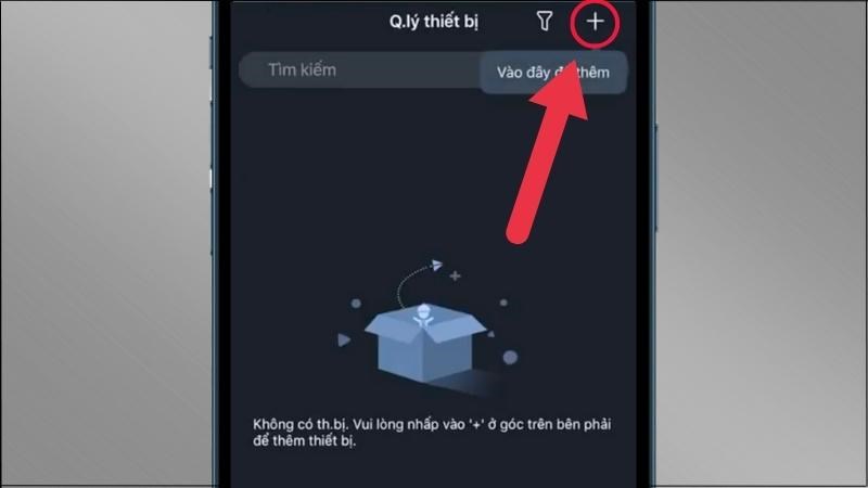 Chọn biểu tượng dấu cộng tại góc phải phía trên màn hình Chọn biểu tượng dấu cộng tại góc phải phía trên màn hình