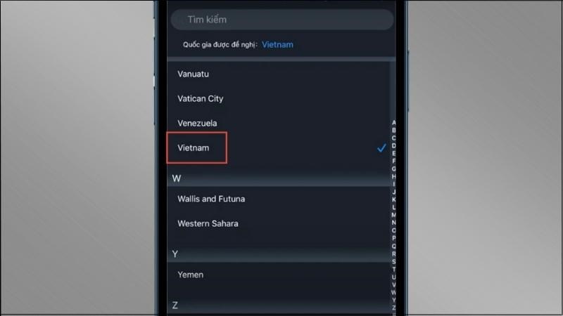 Chọn mã vùng Vietnam Chọn mã vùng Vietnam
