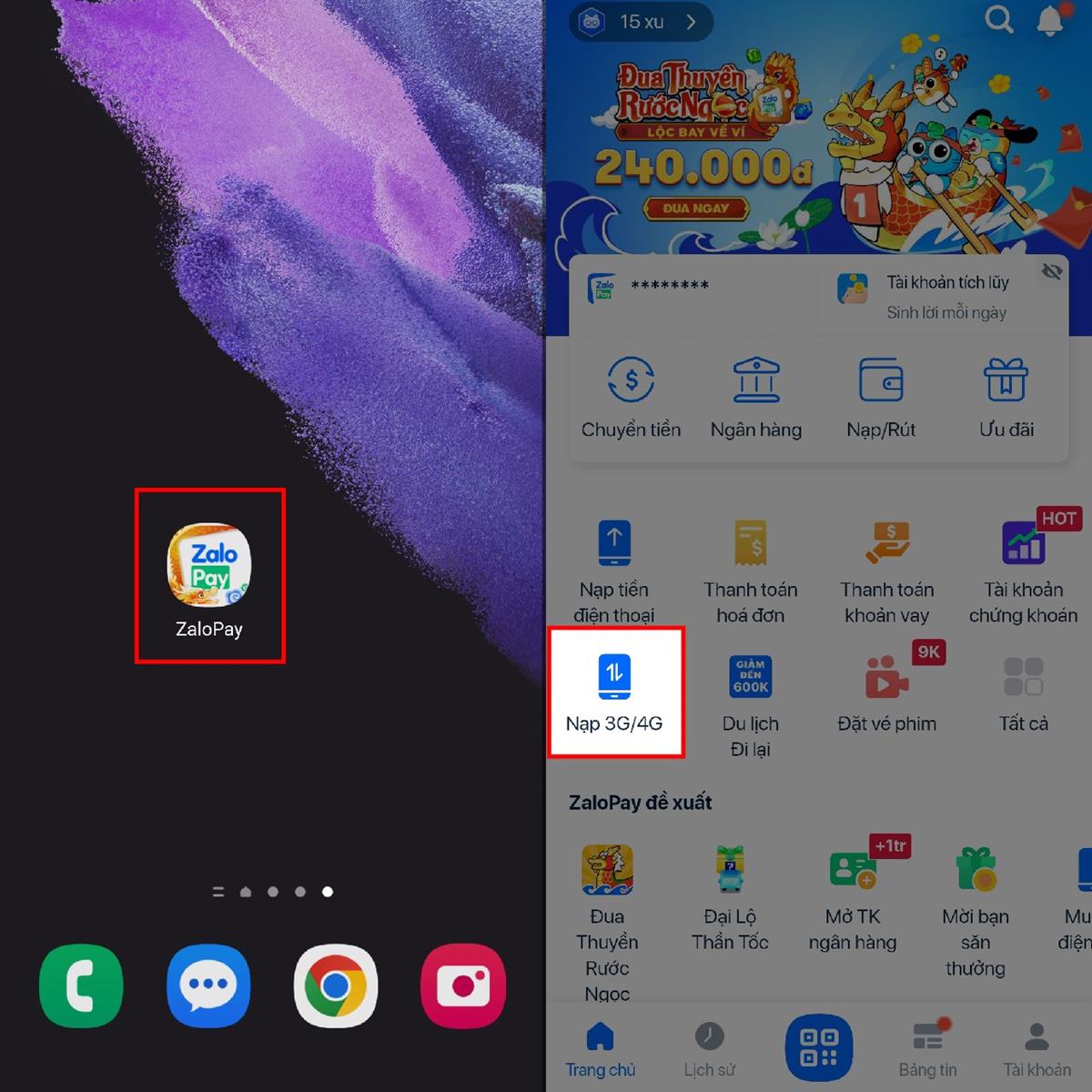 Cách tặng data cho thuê bao khác trên Zalo