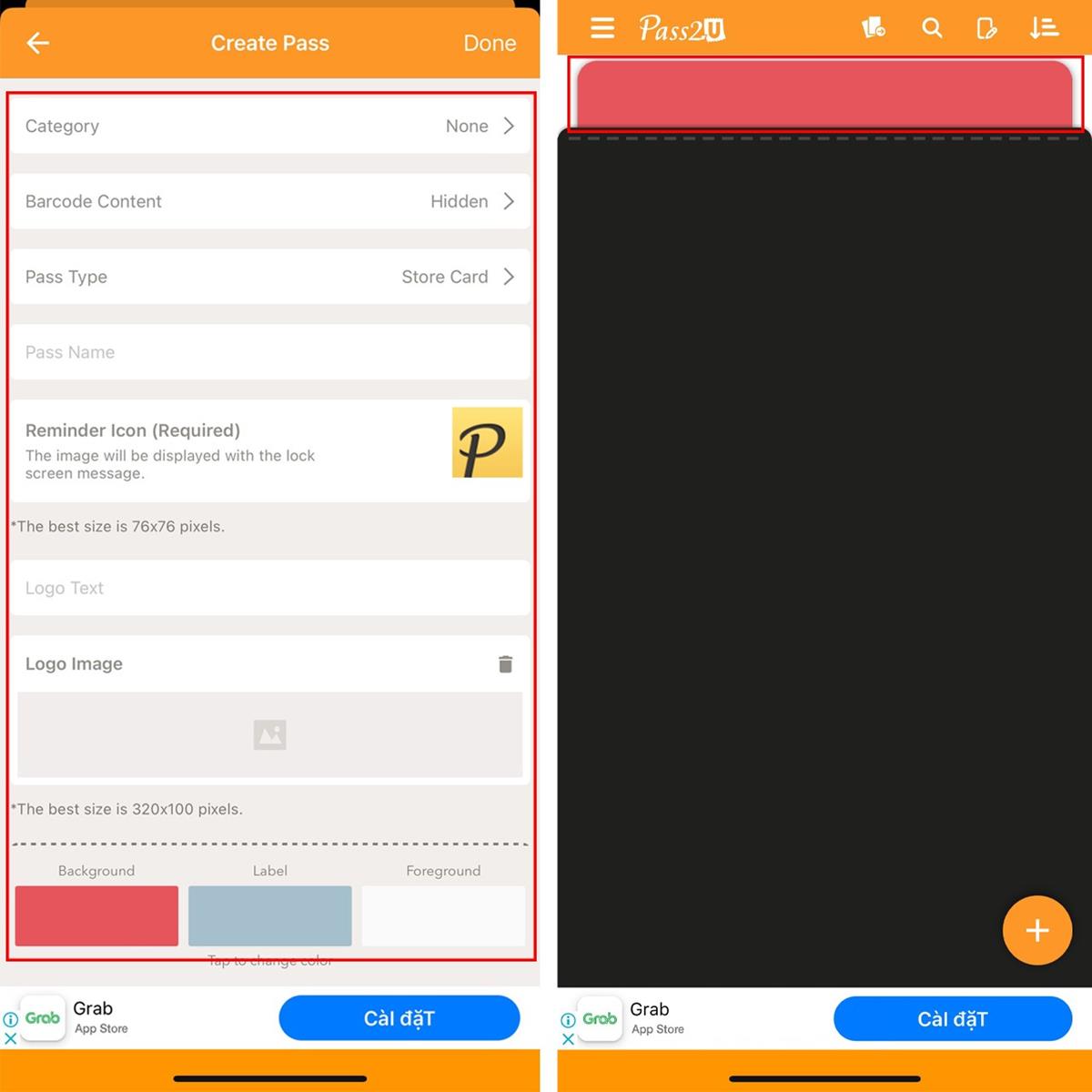 Tiếp theo, bạn hãy đặt tên cho thẻ, chọn màu sắc cho thẻ, logo,... Sau đó hãy nhấn chọn Done. Ngay lập tức thẻ sẽ được thêm vào Ví, cần dùng thì nhấn vào là hoàn thành.