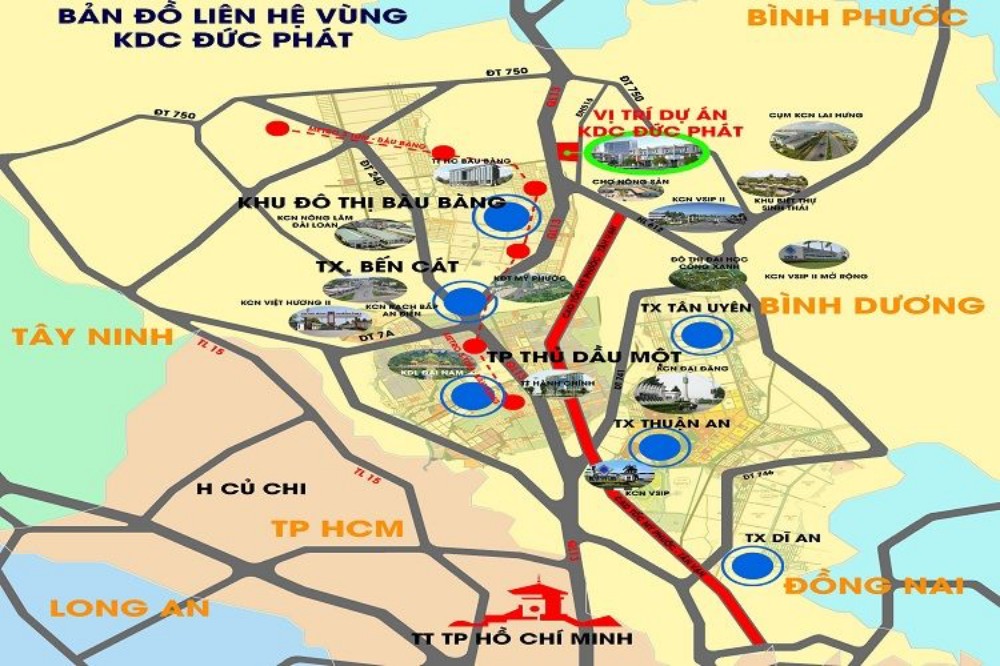 Ví trí dự án Đức Phát 3