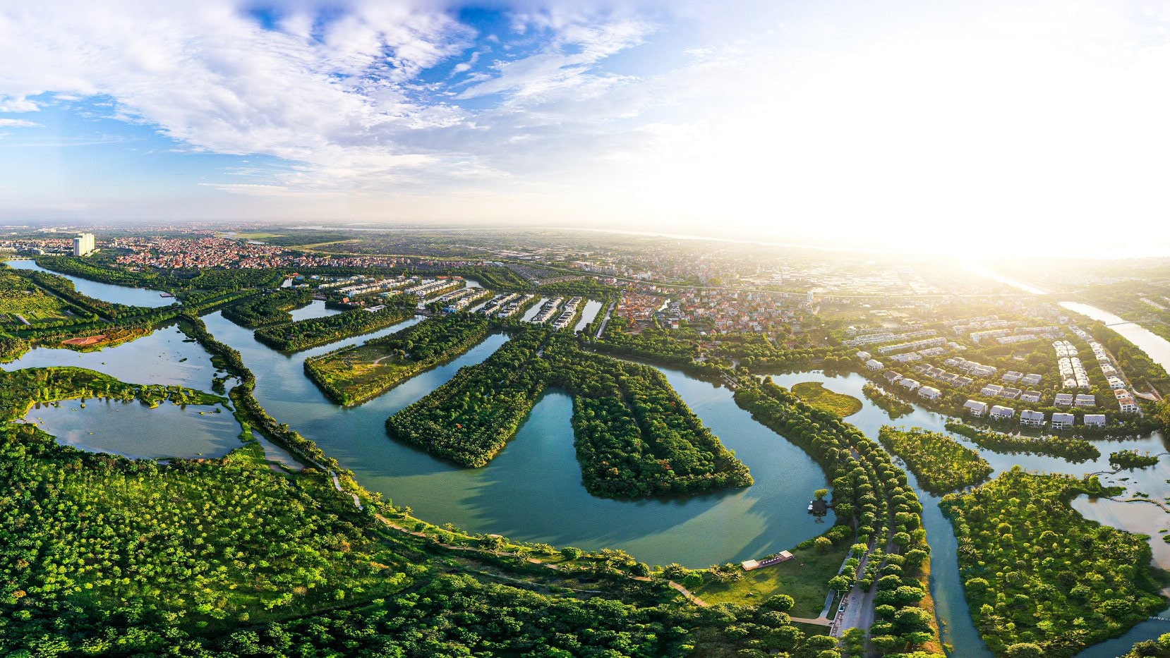 Phối cảnh tổng thể dự án Ecopark Nhơn Trạch.