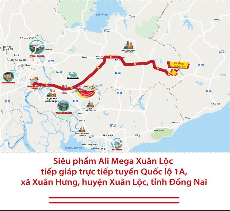 Ví trí Ali Mega Xuân Lộc