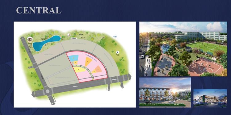 Mặt bằng phân lô khu Central của Kỳ Co Gateway