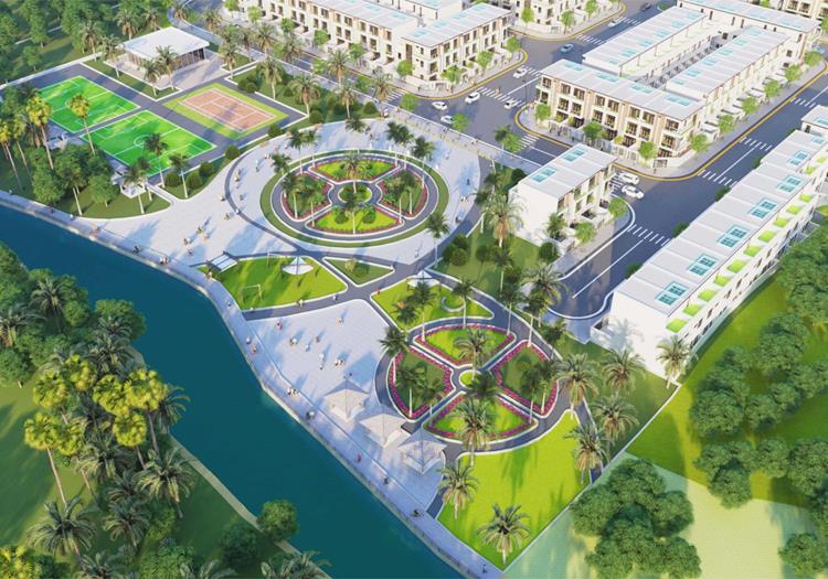 Công viên dự án đất nền Vita Riverside Tân Uyên Bình Dương