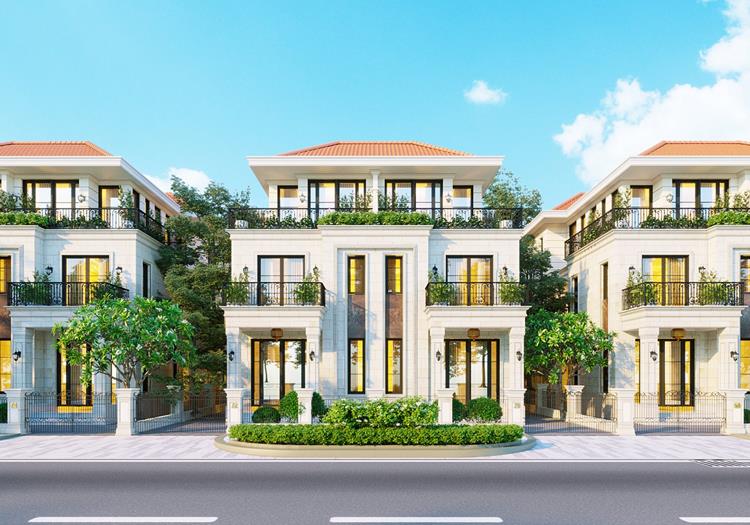 Thiết kế biệt thự song lập tại khu đô thị Gem Sky World