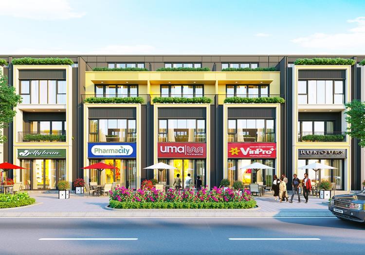 Thiết kế nhà phố thương mại tại khu đô thị Gem Sky World