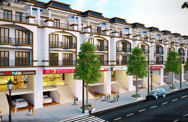 Phối cảnh nhà phố dự án Fairy Town Vĩnh Yên Centre Point 