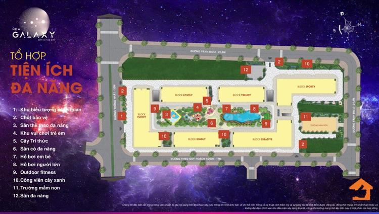 Tiện ích nội khu dự án căn hộ New Galaxy