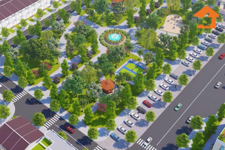 Phối cảnh công viên trung tâm tại dự án An Phú Long Garden