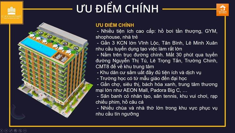 Điểm mạnh dự án căn hộ Cavahome 