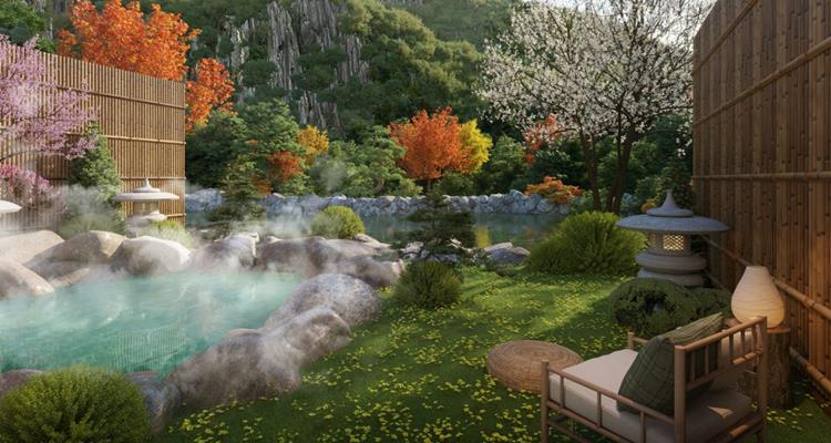 Hồ nước nóng ngay tại mỗi căn hộ 